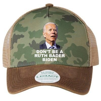 Don’T Be A Ruth Bader Biden Funny Sarcastic Anti Biden Legacy Tie Dye Trucker Hat