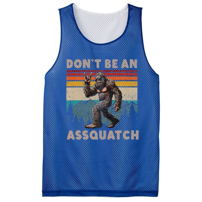 DonT Be An Assquatch Outdoor Sasquatch Mesh Reversible Basketball Jersey Tank