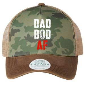 Dad Bod Af Funny Fitness Father's Day Working On My Dad Bod Funny Gift Legacy Tie Dye Trucker Hat