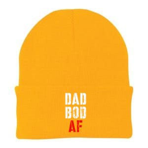 Dad Bod Af Funny Fitness Father's Day Working On My Dad Bod Funny Gift Knit Cap Winter Beanie