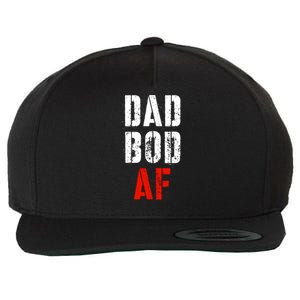 Dad Bod Af Funny Fitness Father's Day Working On My Dad Bod Funny Gift Wool Snapback Cap