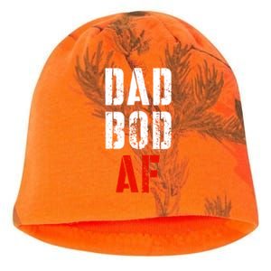 Dad Bod Af Funny Fitness Father's Day Working On My Dad Bod Funny Gift Kati - Camo Knit Beanie