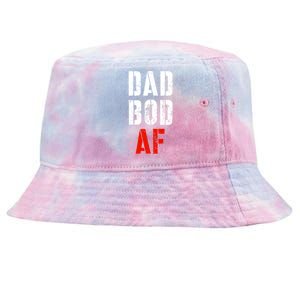 Dad Bod Af Funny Fitness Father's Day Working On My Dad Bod Funny Gift Tie-Dyed Bucket Hat