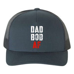 Dad Bod Af Funny Fitness Father's Day Working On My Dad Bod Funny Gift Yupoong Adult 5-Panel Trucker Hat