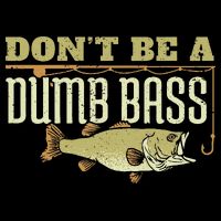 Don't Be A Dumb Bass Fishing Googan Pun 7-Panel Snapback Hat