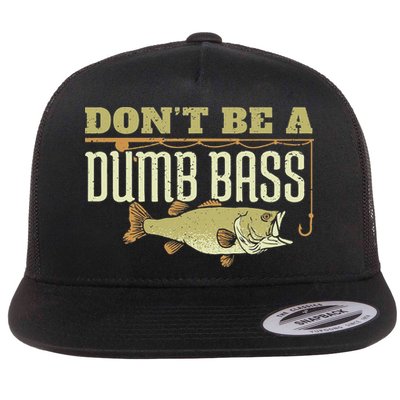 Don't Be A Dumb Bass Fishing Googan Pun Flatbill Hat