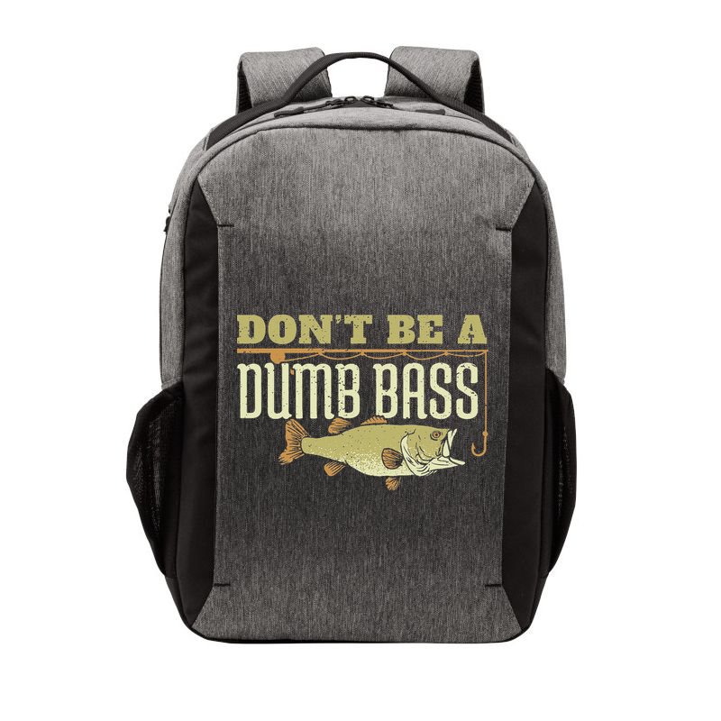 Don't Be A Dumb Bass Fishing Googan Pun Vector Backpack