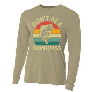 DonT Be A Dumb Bass Funny Fishing Quote Funny Fishing Meme Cooling Performance Long Sleeve Crew