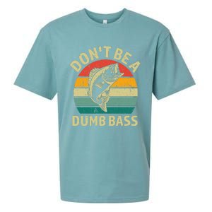 DonT Be A Dumb Bass Funny Fishing Quote Funny Fishing Meme Sueded Cloud Jersey T-Shirt