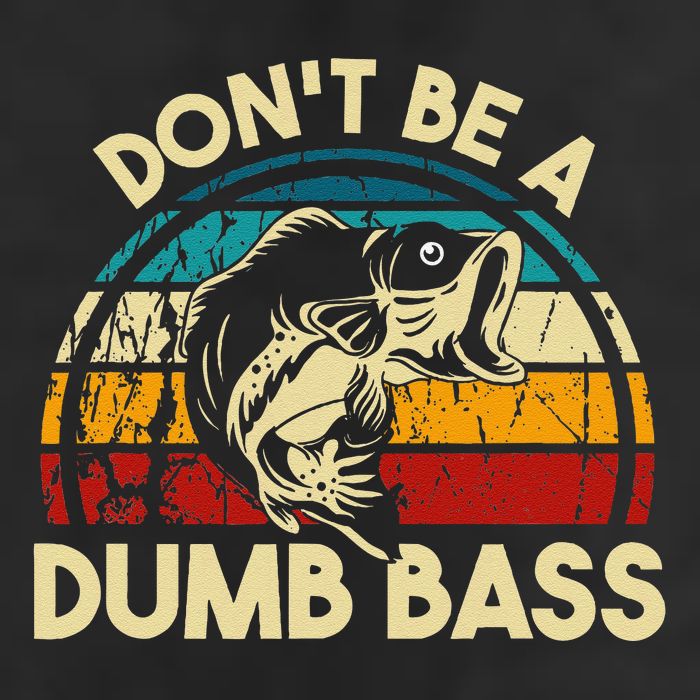 DonT Be A Dumb Bass Funny Fishing Quote Funny Fishing Meme Adult Drive Performance Visor