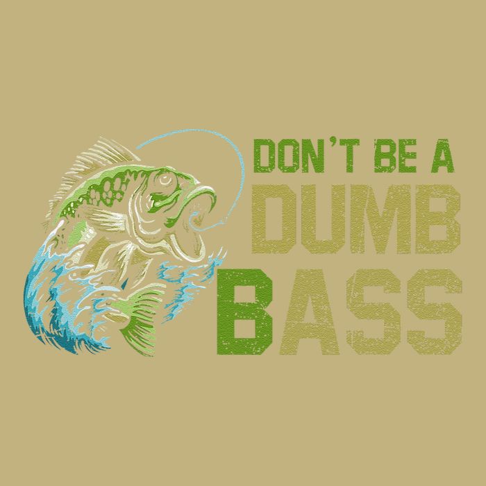 DonT Be A Dumb Bass Fishing Funny Fisherman Saying Joke Cooling Performance Long Sleeve Crew