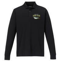 DonT Be A Dumb Bass Funny Fisherman Fishing Gift Performance Long Sleeve Polo