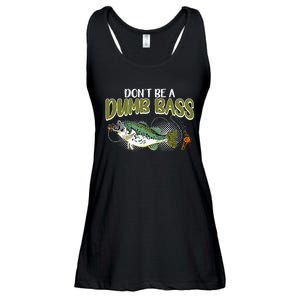 DonT Be A Dumb Bass Funny Fisherman Fishing Gift Ladies Essential Flowy Tank