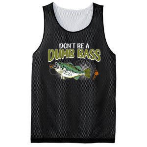 DonT Be A Dumb Bass Funny Fisherman Fishing Gift Mesh Reversible Basketball Jersey Tank