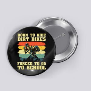 Dirt Bike Art For Motocross Dirt Bike Rider Button