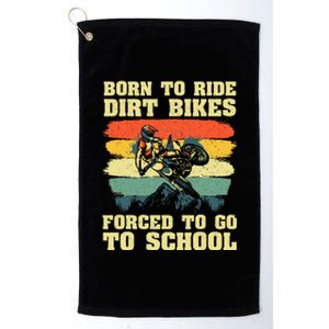 Dirt Bike Art For Motocross Dirt Bike Rider Platinum Collection Golf Towel