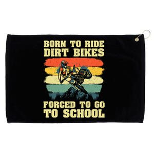 Dirt Bike Art For Motocross Dirt Bike Rider Grommeted Golf Towel