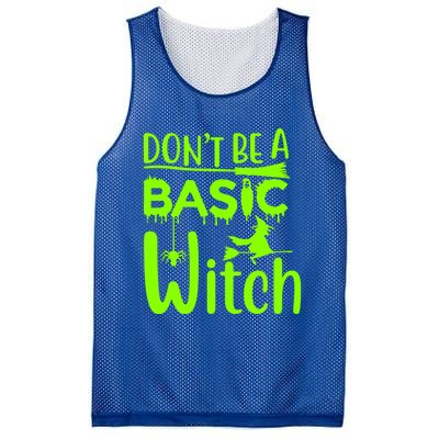 Dont Be A Basic Witch Funny Halloween Witches Gift Mesh Reversible Basketball Jersey Tank