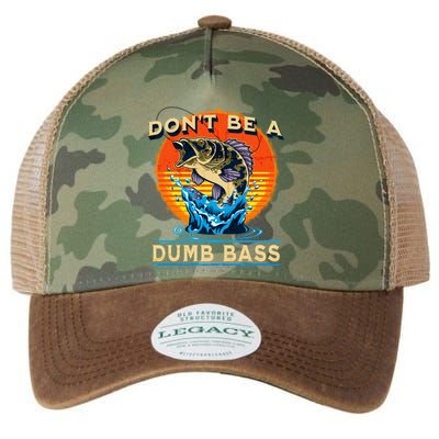 DonT Be A Dumb Bass Funny Fish Legacy Tie Dye Trucker Hat
