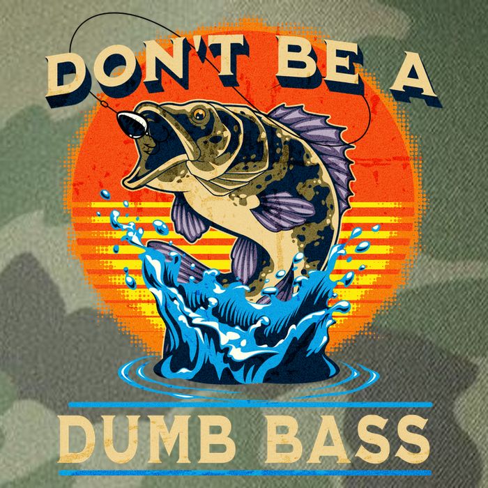 DonT Be A Dumb Bass Funny Fish Legacy Tie Dye Trucker Hat