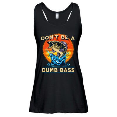 DonT Be A Dumb Bass Funny Fish Ladies Essential Flowy Tank