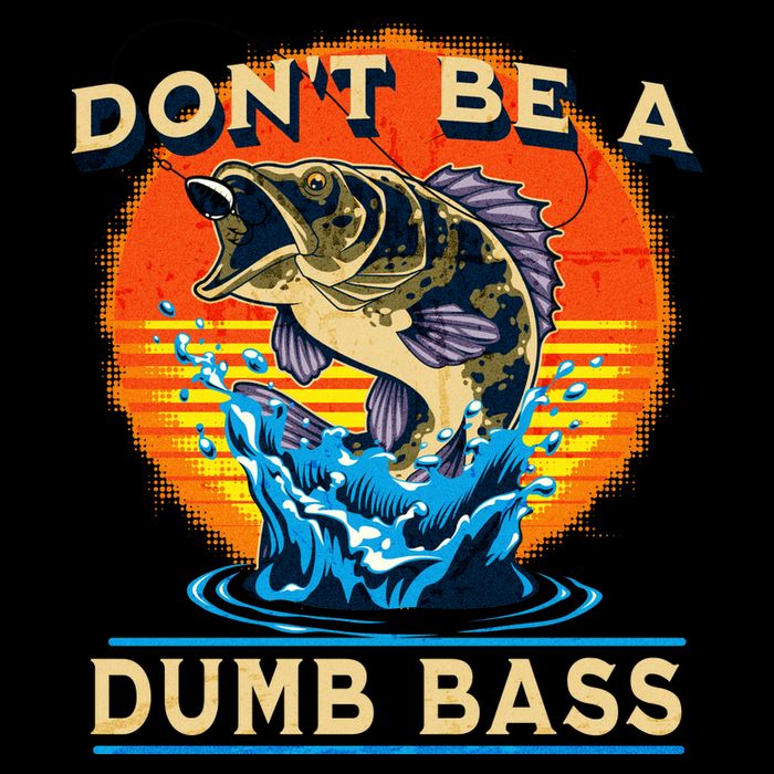 DonT Be A Dumb Bass Funny Fish Baby Bodysuit