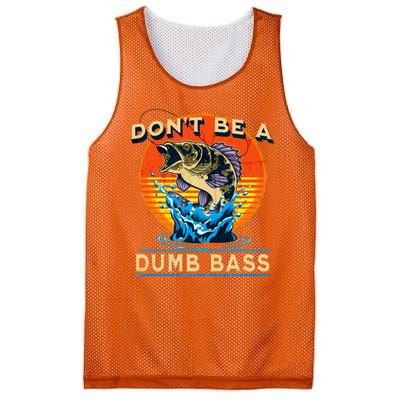 DonT Be A Dumb Bass Funny Fish Mesh Reversible Basketball Jersey Tank