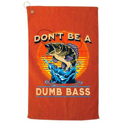 DonT Be A Dumb Bass Funny Fish Golf Towel