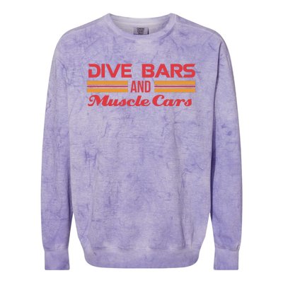 Dive Bars And Muscle Cars Muscle Car Colorblast Crewneck Sweatshirt