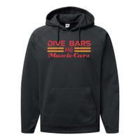 Dive Bars And Muscle Cars Muscle Car Performance Fleece Hoodie