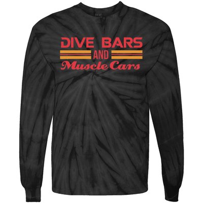 Dive Bars And Muscle Cars Muscle Car Tie-Dye Long Sleeve Shirt