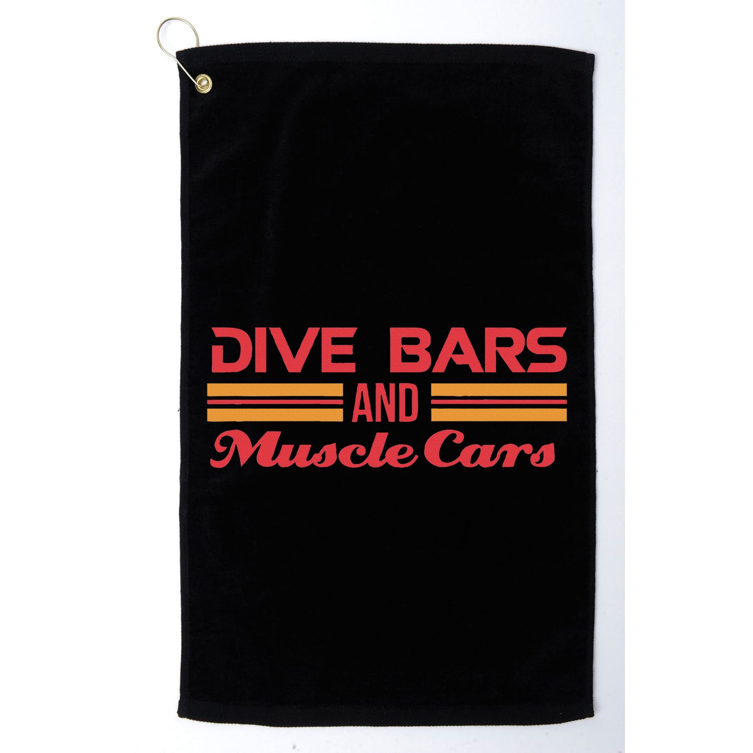 Dive Bars And Muscle Cars Muscle Car Golf Towel