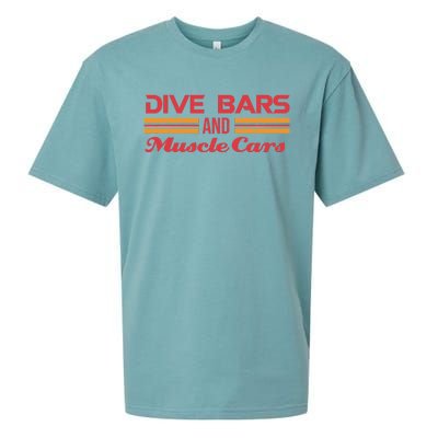 Dive Bars And Muscle Cars Muscle Car Sueded Cloud Jersey T-Shirt