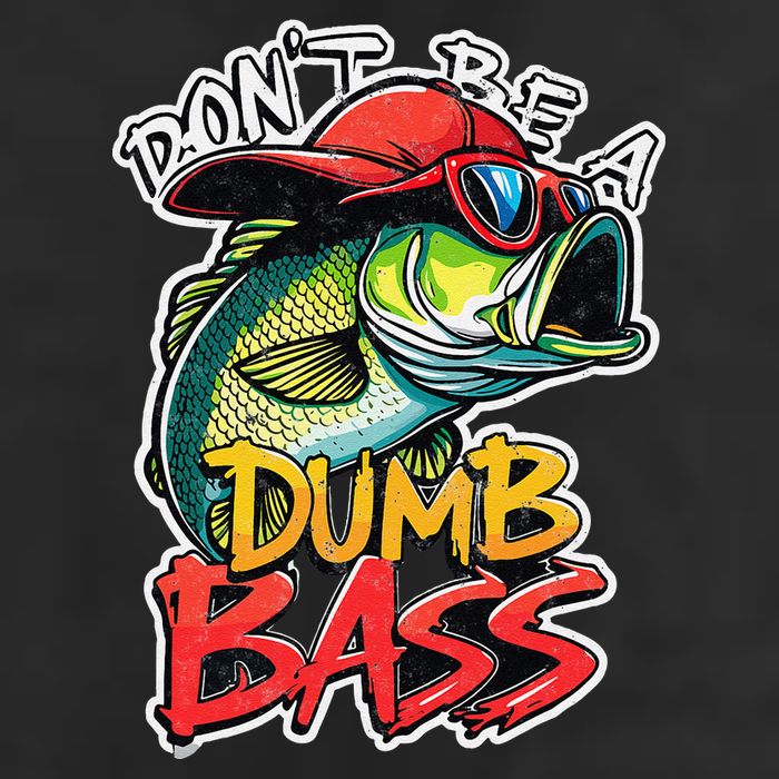 DonT Be A Dumb Bass Fishing Humor Fisherman Master Baiter .Png Adult Drive Performance Visor