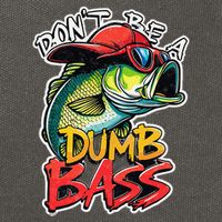 DonT Be A Dumb Bass Fishing Humor Fisherman Master Baiter .Png Cotton Canvas Backpack