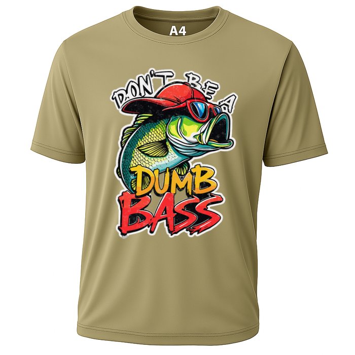 DonT Be A Dumb Bass Fishing Humor Fisherman Master Baiter .Png Cooling Performance Crew T-Shirt