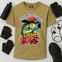 DonT Be A Dumb Bass Fishing Humor Fisherman Master Baiter .Png Cooling Performance Crew T-Shirt