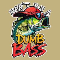 DonT Be A Dumb Bass Fishing Humor Fisherman Master Baiter .Png Cooling Performance Crew T-Shirt