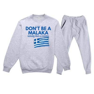 DonT Be A Malaka Medusa Greek Premium Crewneck Sweatsuit Set