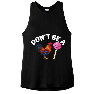 Don't Be A Cock Or A Sucker Ladies PosiCharge Tri-Blend Wicking Tank