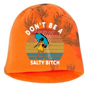 DonT Be A Salty Bitch Funny Bitchy Kati - Camo Knit Beanie