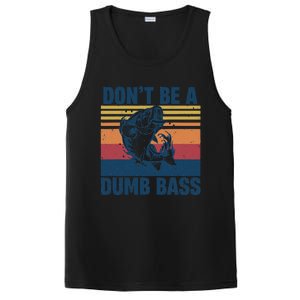 DonT Be A Dumb Bass Funny Fisherman Fishing Lover PosiCharge Competitor Tank