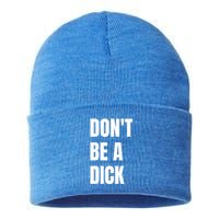 Don't Be A Dick Great Gift Sustainable Knit Beanie