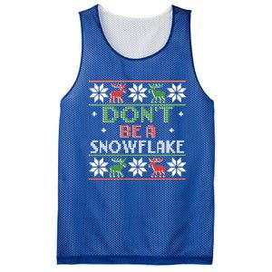 DonT Be A Snowflake Funny Christmas Ugly Sweater Antipc Meaningful Gift Mesh Reversible Basketball Jersey Tank