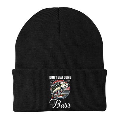 DonT Be A Dumb Bass Funny Fishing Quote Funny Fishing Meme Beanie