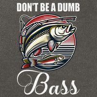 DonT Be A Dumb Bass Funny Fishing Quote Funny Fishing Meme Cotton Canvas Backpack