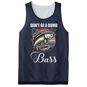 DonT Be A Dumb Bass Funny Fishing Quote Funny Fishing Meme Mesh Reversible Basketball Jersey Tank