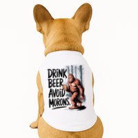 Drink Beer Avoid Morons Bigfoot Doggie Tank