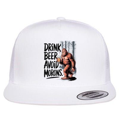 Drink Beer Avoid Morons Bigfoot Flatbill Hat