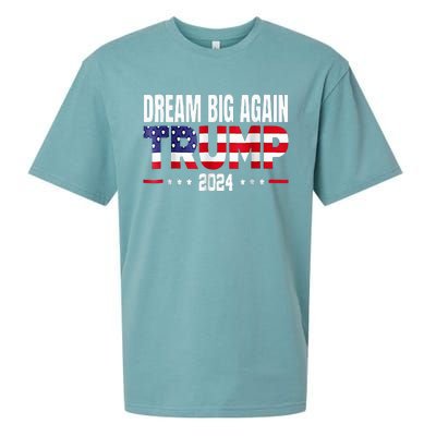 Dream Big Again Trump 2024 Sueded Cloud Jersey T-Shirt